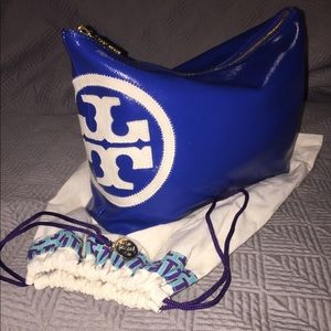 Deep Blue Tory Burch Cosmetic Bag