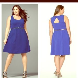 Blue Lane Bryant Open Back Dress