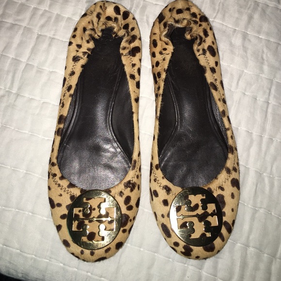 Tory Burch Reva Flats Leopard