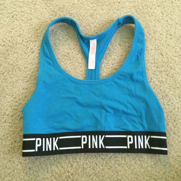 Blue PINK Sports Bra