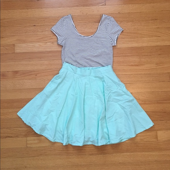 Turquoise skirt