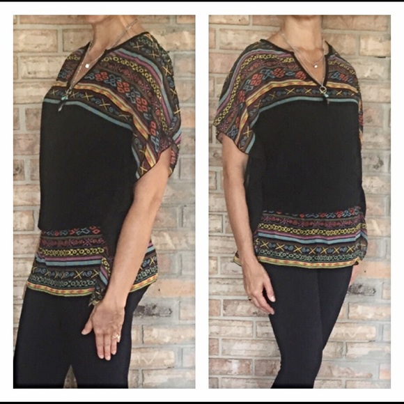 🔴PRICEDROP🔴WOW Coolest Unique Tribal Top Small - Picture 5 of 8