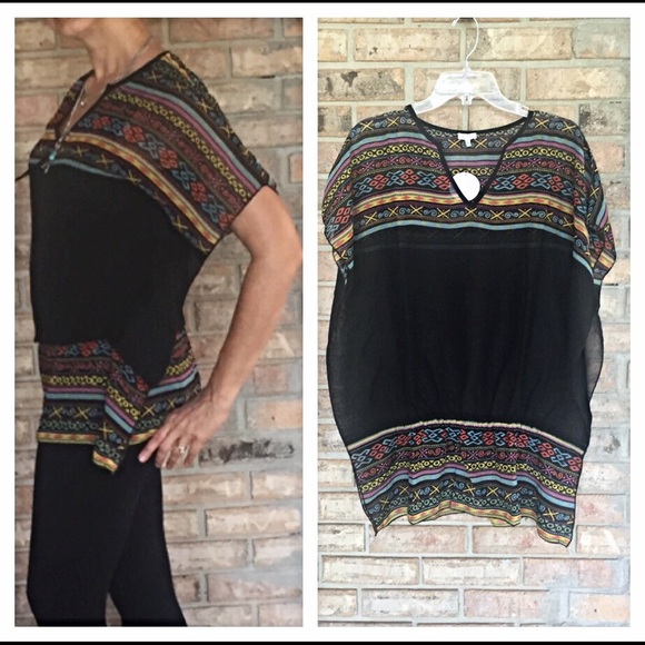 🔴PRICEDROP🔴WOW Coolest Unique Tribal Top Small - Picture 8 of 8