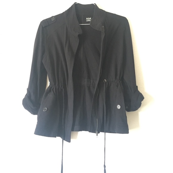 Black workout jacket