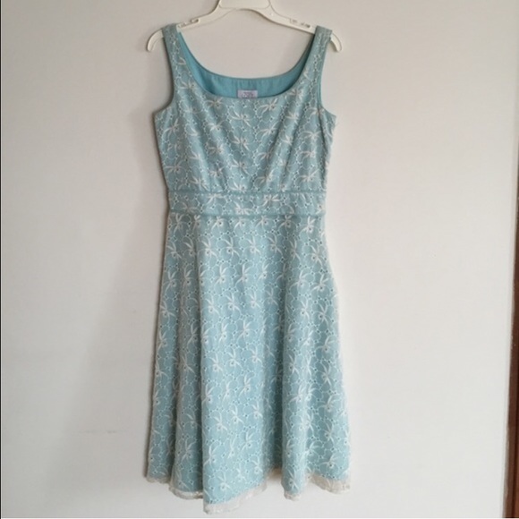 Loft lace blue dress