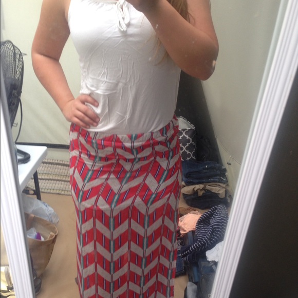 Chevron maxi skirt - Picture 2 of 3