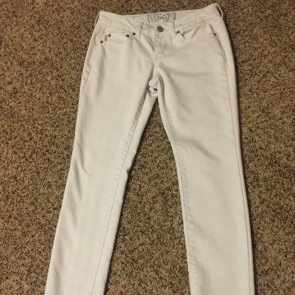 SO white skinny jeans