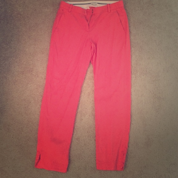 J Crew Pink Ankle Pants