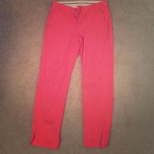 J Crew Pink Ankle Pants
