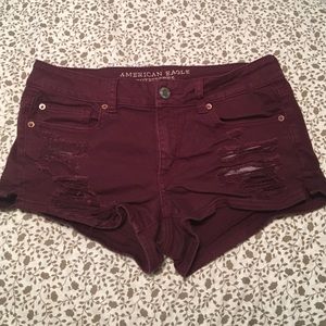American eagle "shortie" stretch Jean shorts
