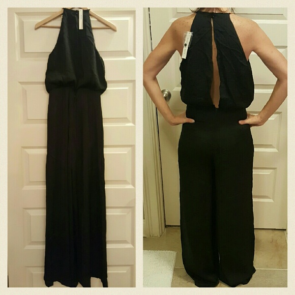 LAST ONE SIZE M Wideleg Jumpsuit Necklace attached - Picture 3 of 3