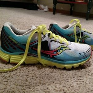 Saucony kinvara running shoes, worn 3 times