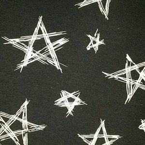 Fitted black star dress