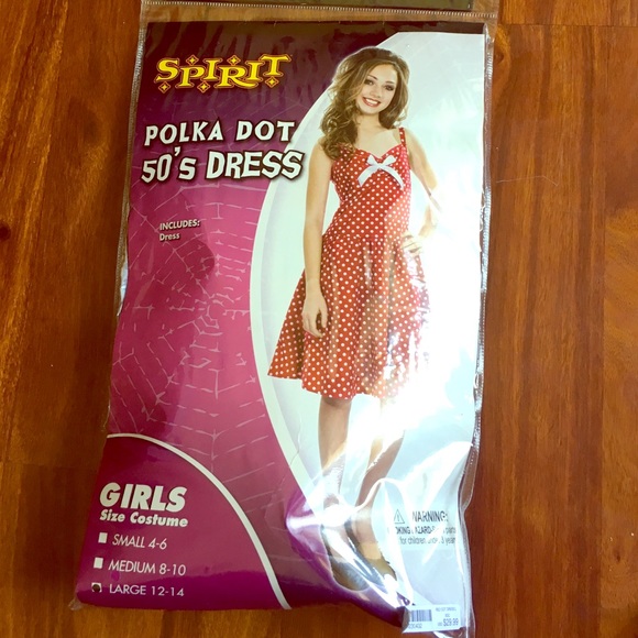 Spirit polka dot 50's dress includes dress!only