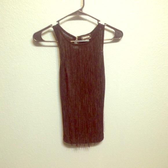 Xs Bebe fringe top