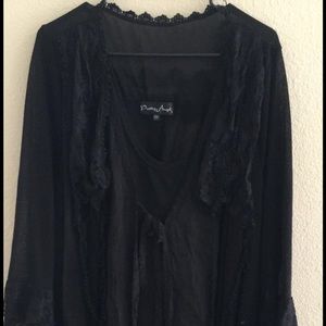 Pretty Angel-2X-Lace Sweater