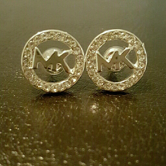 MK Silver Earrings - Picture 2 of 4