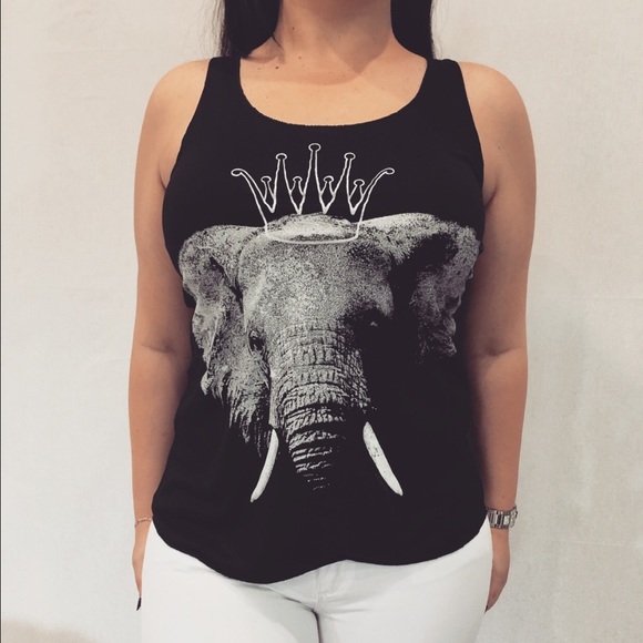 ✖️ Crowned elephant tank top. - Picture 1 of 3