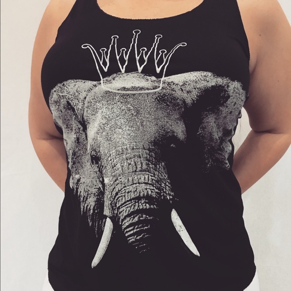 ✖️ Crowned elephant tank top. - Picture 2 of 3