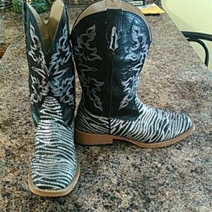 Roper Zebra Stripe Boots