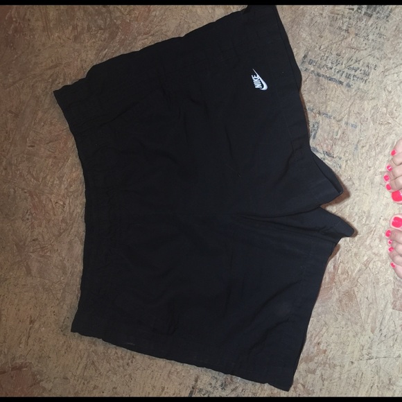 Black Nike shorts.