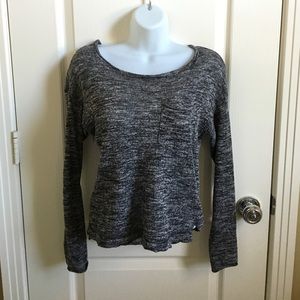 H&M Long Sleeve Salt&Pepper Top