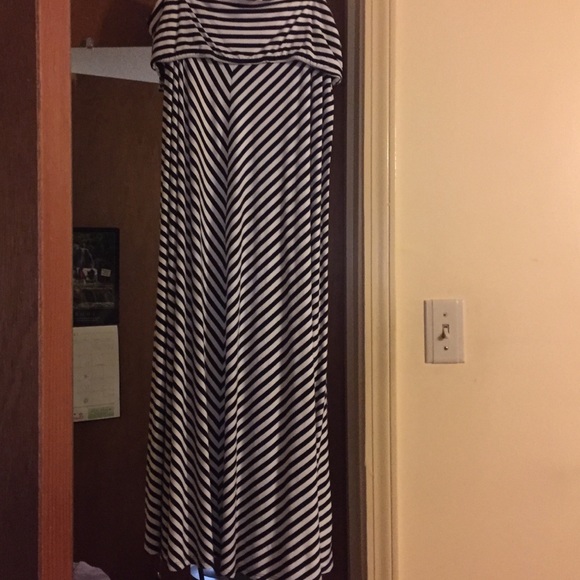 Stripe maxi skirt
