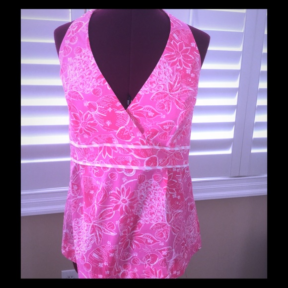 Lilly Pulitzer "Willa" Halter top, Size 12