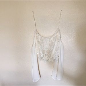 Boho strapless crop top