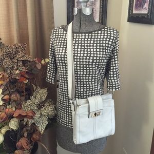 👜White Leather Crossbody👜