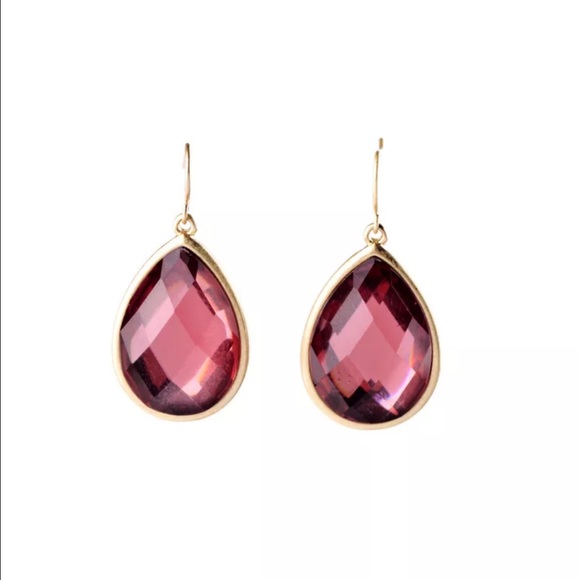 ❤️Maroon Teardrop Earrings❤️ - Picture 2 of 2