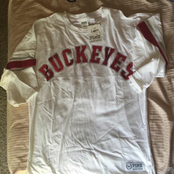PINK Ohio state Buckeyes Varsity Crew Limited Edit