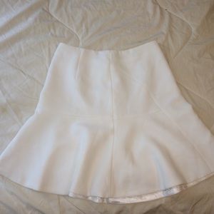 white high waisted skirt ♡