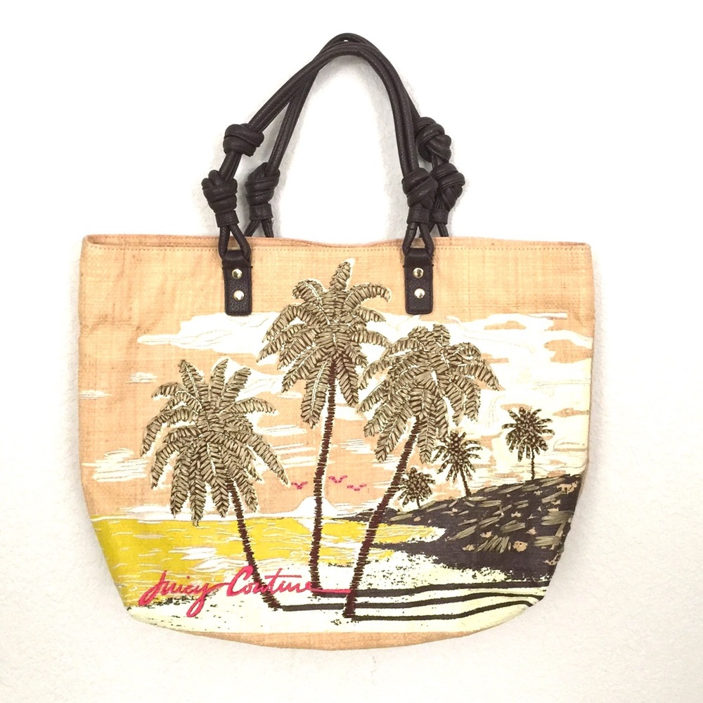 New Juicy Couture straw bag