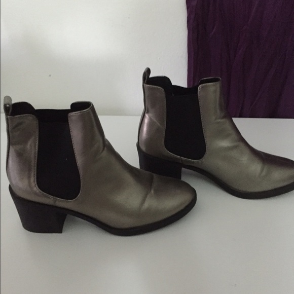 Silver booties