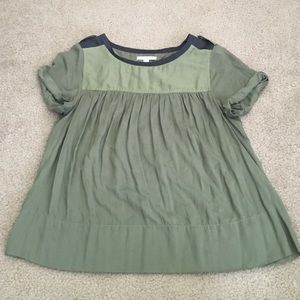 🚨FINAL PRICE🚨Army Green Flowy Top