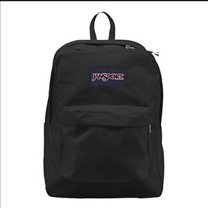All black jansport backpack