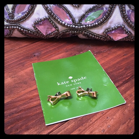 Kate Spade Gold Bow Earrings
