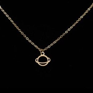 New! Saturn - space, universe necklace! Cute!
