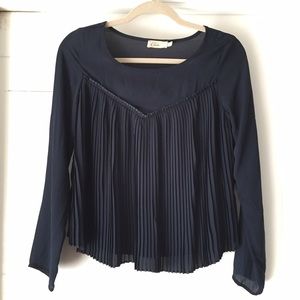 Pleated blouse