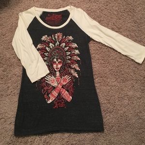 Cute graphic baseball tee