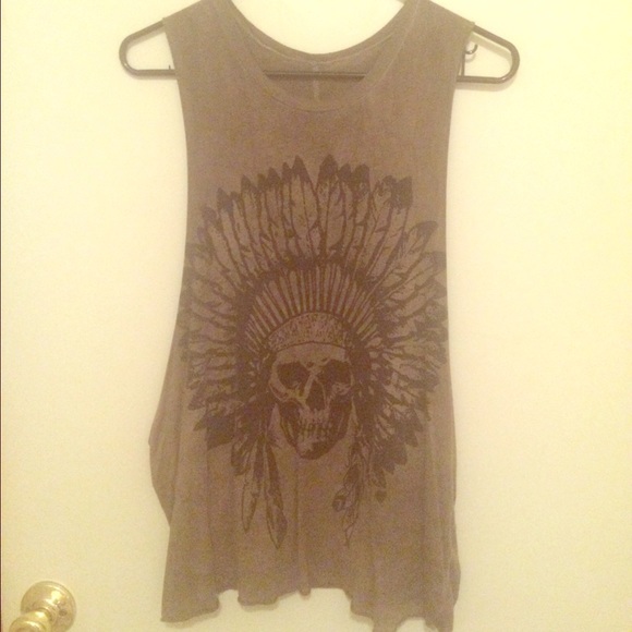 Light fabric Indian tank top/ tshirt