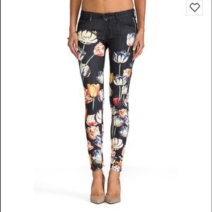 Mother denim floral jeans