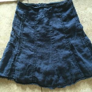 Dark blue midi lengty skirt