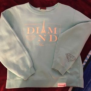 Diamond Supply Co. Small Tiffany Blue Crew Neck
