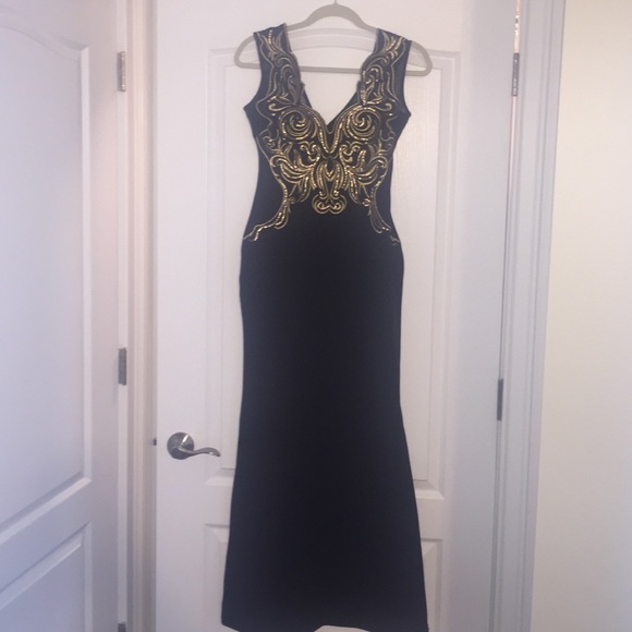 Black & Gold Formal Gown