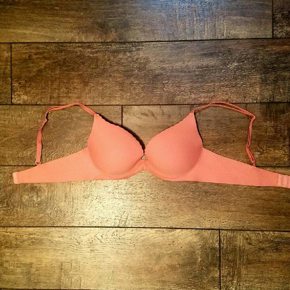 Salmon Victoria's Secret Push Up Bra