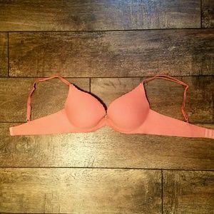 Salmon Victoria's Secret Push Up Bra