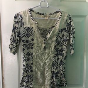 Lucky Brand 3 Quarter tee