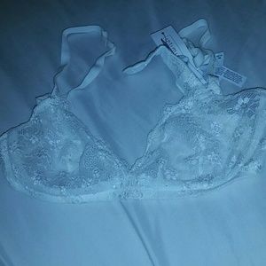 Lace white bra